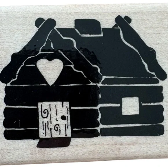 Lot of 5 Vintage Christmas Wood Mount Rubber Stamps Jumbo 1990s Bundle of 5 - Picture 3 of 10